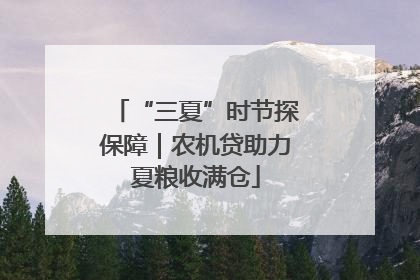 “三夏”时节探保障｜农机贷助力夏粮收满仓
