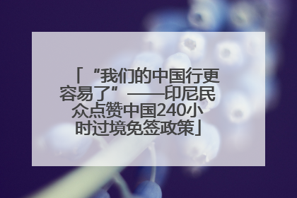 “我们的中国行更容易了”——印尼民众点赞中国240小时过境免签政策