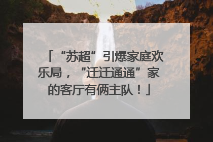 “苏超”引爆家庭欢乐局，“迁迁通通”家的客厅有俩主队！