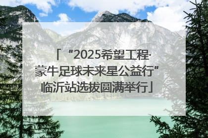 “2025希望工程·蒙牛足球未来星公益行”临沂站选拔圆满举行