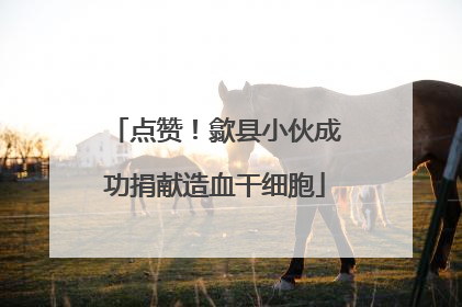 点赞！歙县小伙成功捐献造血干细胞