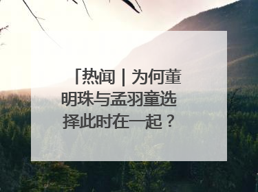 热闻｜为何董明珠与孟羽童选择此时在一起？网友：利益面前啥都能和解