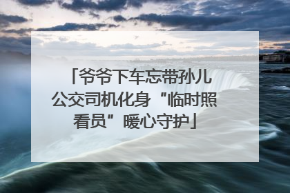 爷爷下车忘带孙儿 公交司机化身“临时照看员”暖心守护