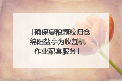 确保夏粮颗粒归仓 绵阳盐亭为收割机作业配套服务