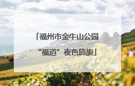 福州市金牛山公园“福道”夜色旖旎