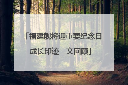 福建舰将迎重要纪念日 成长印迹一文回顾