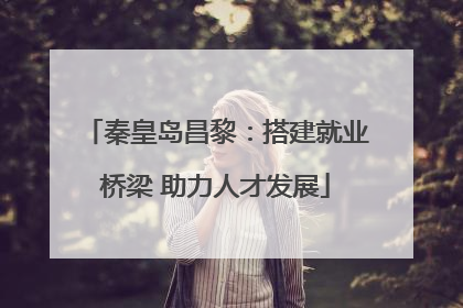 秦皇岛昌黎：搭建就业桥梁 助力人才发展