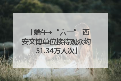 端午+“六一” 西安文博单位接待观众约51.34万人次
