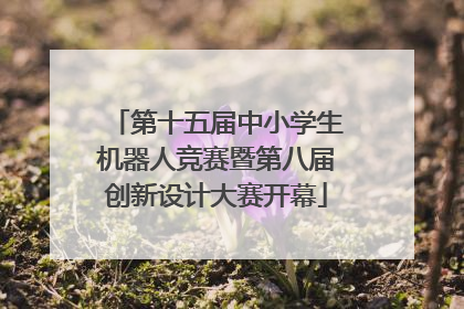 第十五届中小学生机器人竞赛暨第八届创新设计大赛开幕