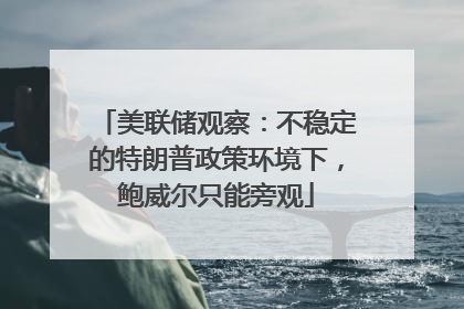 美联储观察：不稳定的特朗普政策环境下，鲍威尔只能旁观
