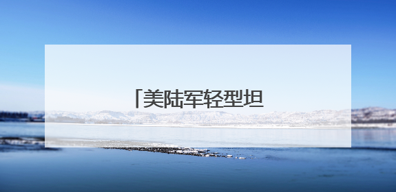 美陆军轻型坦克项目下马