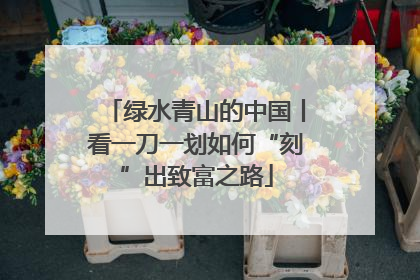 绿水青山的中国丨看一刀一划如何“刻”出致富之路