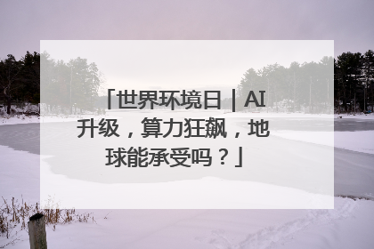 世界环境日｜AI升级，算力狂飙，地球能承受吗？