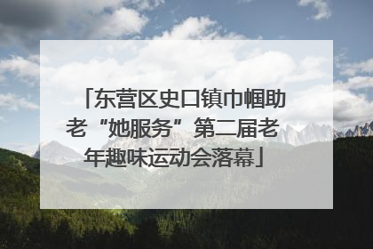 东营区史口镇巾帼助老“她服务”第二届老年趣味运动会落幕