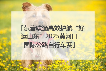 东营联通高效护航“好运山东”2025黄河口国际公路自行车赛