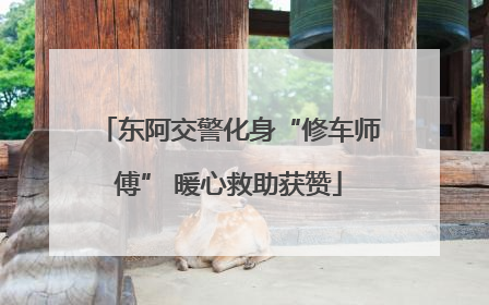 东阿交警化身“修车师傅” 暖心救助获赞