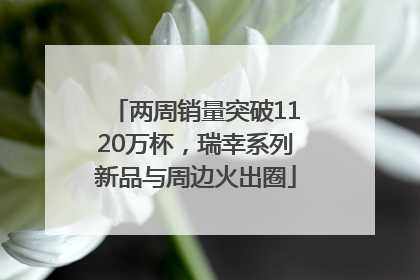两周销量突破1120万杯，瑞幸系列新品与周边火出圈