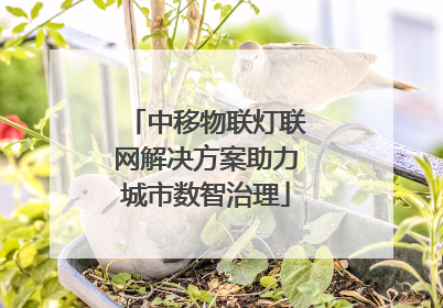 中移物联灯联网解决方案助力城市数智治理