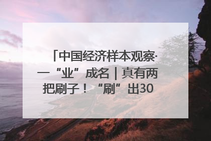 中国经济样本观察·一“业”成名｜真有两把刷子！“刷”出30亿级“颜值经济”