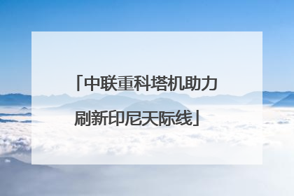 中联重科塔机助力刷新印尼天际线