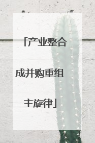 产业整合成并购重组主旋律