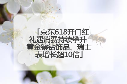 京东618开门红礼遇消费持续攀升 黄金镶钻饰品、瑞士表增长超10倍