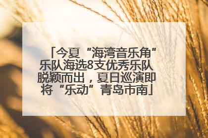 今夏“海湾音乐角”乐队海选8支优秀乐队脱颖而出，夏日巡演即将“乐动”青岛市南