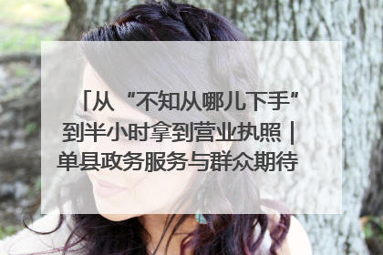 从“不知从哪儿下手”到半小时拿到营业执照｜单县政务服务与群众期待的“双向奔赴”