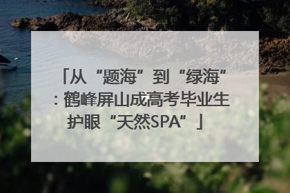 从“题海”到“绿海”：鹤峰屏山成高考毕业生护眼“天然SPA”