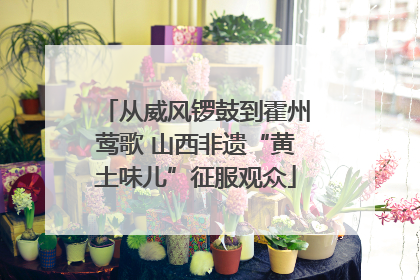 从威风锣鼓到霍州莺歌 山西非遗“黄土味儿”征服观众
