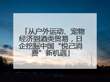 从户外运动、宠物经济到酒类贸易，日企挖掘中国“悦己消费”新机遇