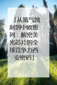 从氮气蚀刻到中欧班列：解密美光芯片的全球竞争力西安密码