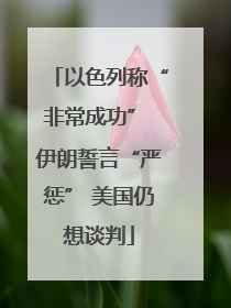 以色列称“非常成功” 伊朗誓言“严惩” 美国仍想谈判