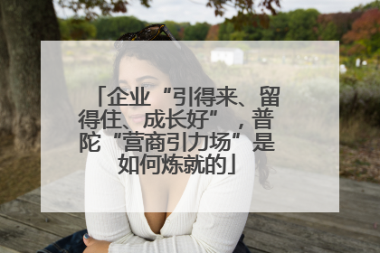 企业“引得来、留得住、成长好”，普陀“营商引力场”是如何炼就的