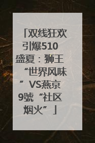 双线狂欢引爆510盛夏：狮王“世界风味”VS燕京9號“社区烟火”