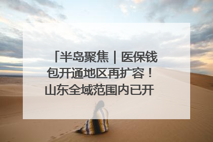 半岛聚焦｜医保钱包开通地区再扩容！山东全域范围内已开通，有何用处？如何操作？速戳→