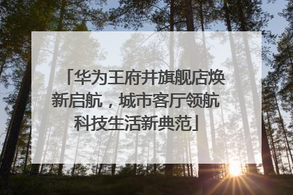 华为王府井旗舰店焕新启航，城市客厅领航科技生活新典范