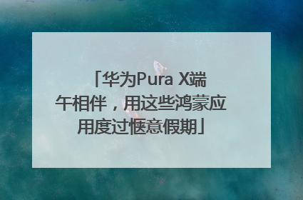 华为Pura X端午相伴，用这些鸿蒙应用度过惬意假期