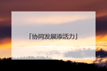 协同发展添活力