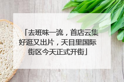 去班味一流，首店云集好逛又出片，天目里国际街区今天正式开街