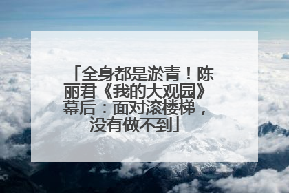 全身都是淤青！陈丽君《我的大观园》幕后：面对滚楼梯，没有做不到