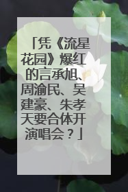 凭《流星花园》爆红的言承旭、周渝民、吴建豪、朱孝天要合体开演唱会？