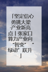 坚定信心 勇挑大梁·产业新亮点丨张家口算力产业向“智变”“绿动”跃升