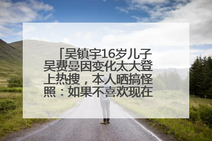 吴镇宇16岁儿子吴费曼因变化太大登上热搜，本人晒搞怪照：如果不喜欢现在的我可以离开