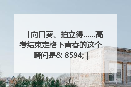 向日葵、拍立得……高考结束定格下青春的这个瞬间是& 8594;｜2025四川高考