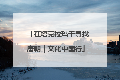 在塔克拉玛干寻找唐朝｜文化中国行