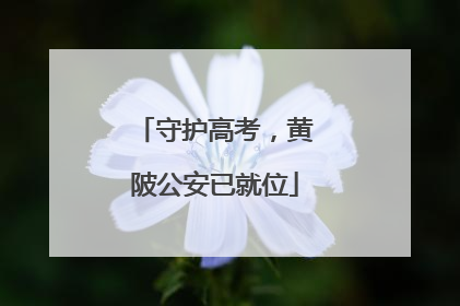 守护高考，黄陂公安已就位
