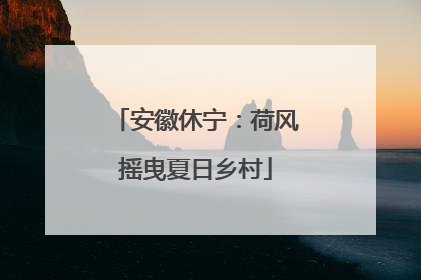 安徽休宁：荷风摇曳夏日乡村