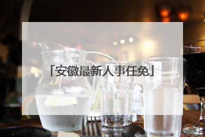 安徽最新人事任免