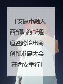 安康市融入西部陆海新通道暨跨境电商创新发展大会在西安举行